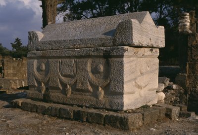 View of a sarcophagus, Roman cemetery by Roman